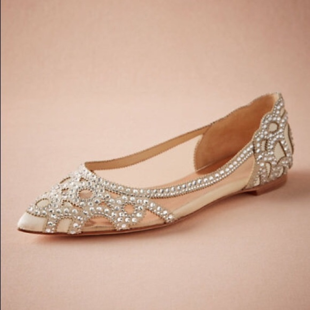Badgley Mischka BHLDN Gigi Flats